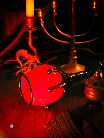 Vlad's Rosebud Goblet by Wolf Art Glass